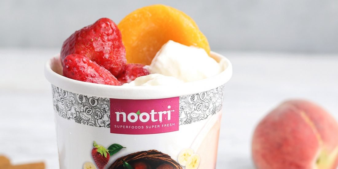 Peach + Strawberry Smoothies